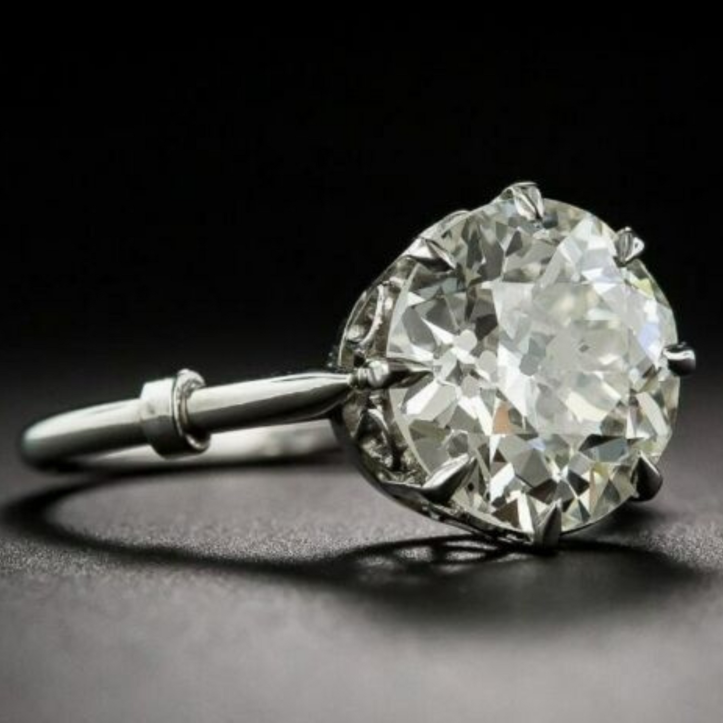 Round Cut Diamond Solitaire Style Engagement Ring Jewelry CAD 3dm File