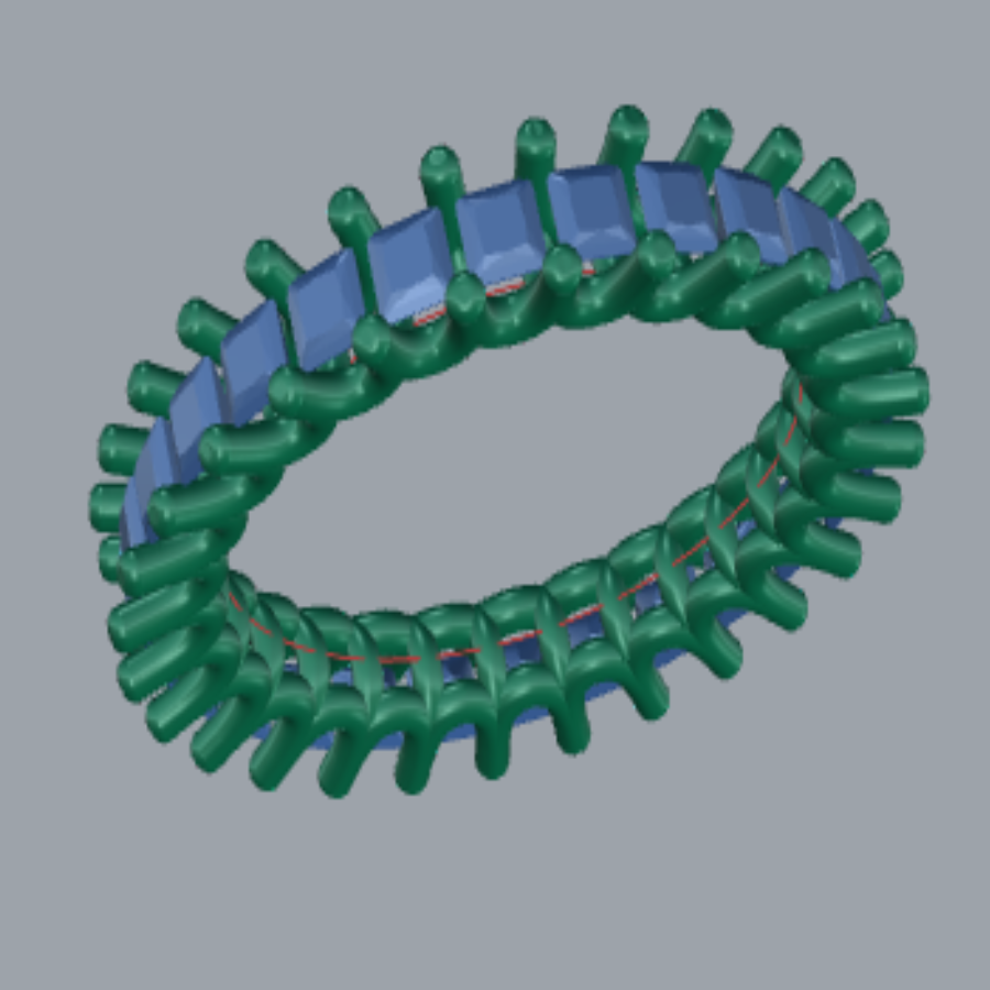 Princess Cut Diamond Full Eternity Wedding Band 3DM CAD File