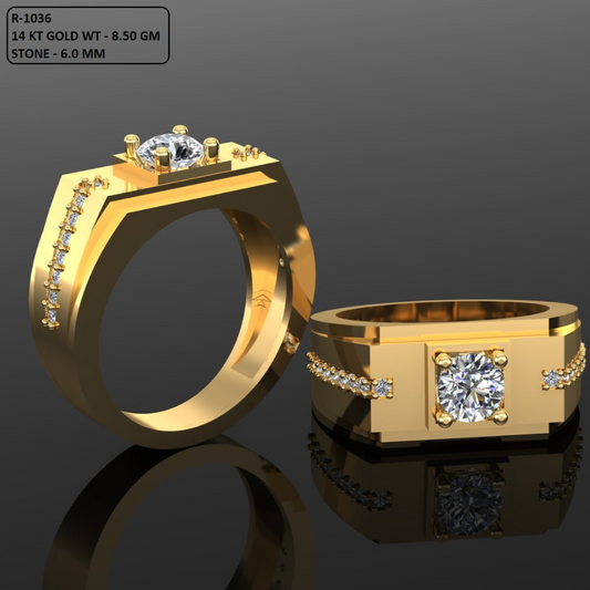 Round Cut Diamond Pave Style Engagement Ring 3DM CAD File