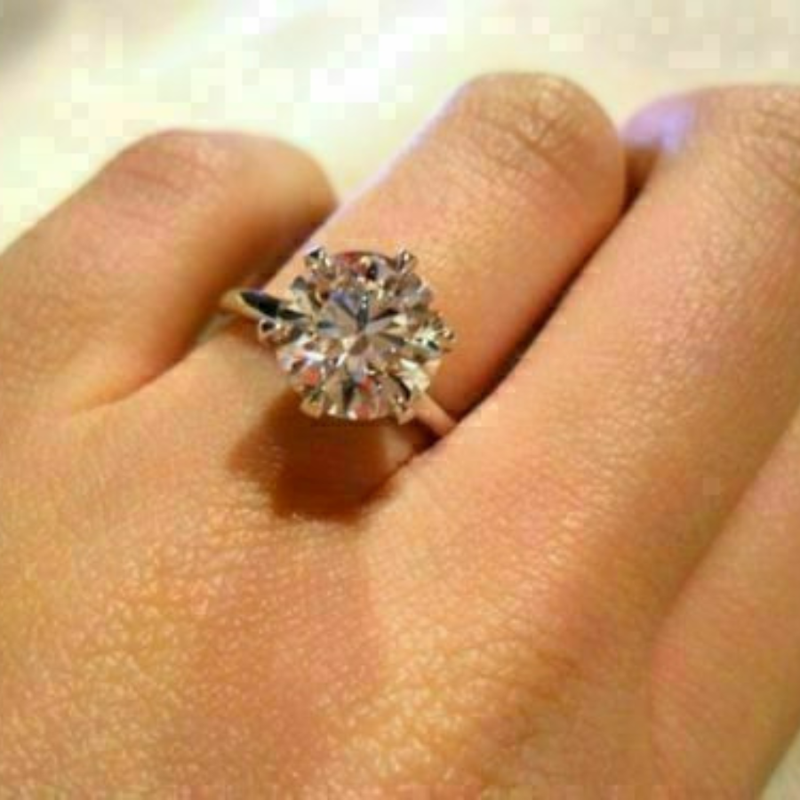 Round Cut Diamond Solitaire Engagement Ring 3DM CAD File